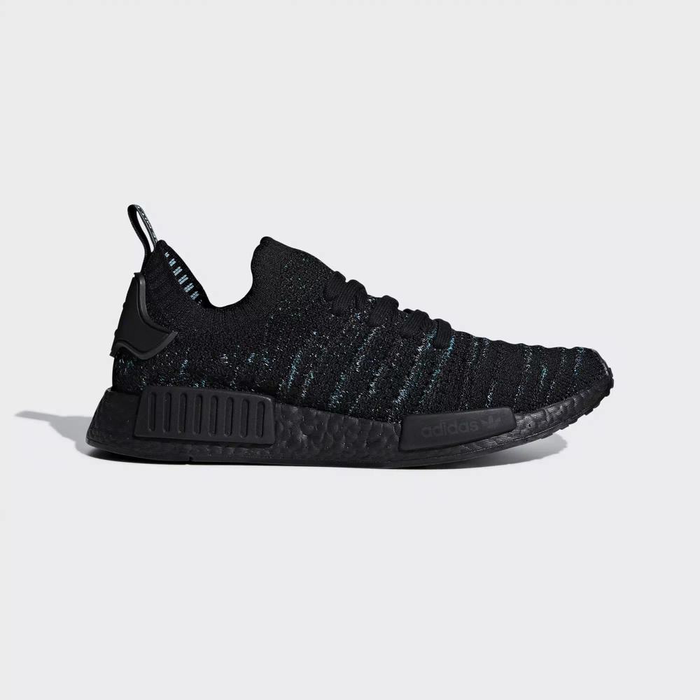 Adidas NMD R1 STLT Parley Primeknit Tenis Negros Para Hombre (MX-15032)
